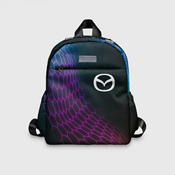 Детский рюкзак Mazda neon hexagon, цвет: 3D-принт