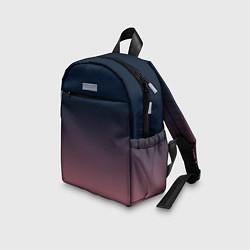 Детский рюкзак Тёмный градиент черничный в розовый, цвет: 3D-принт — фото 2