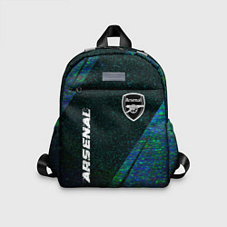 Детский рюкзак Arsenal glitch blue, цвет: 3D-принт