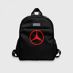 Детский рюкзак Mercedes logo red, цвет: 3D-принт