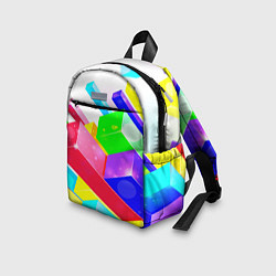 Детский рюкзак Цветные столбы, цвет: 3D-принт — фото 2