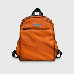 Детский рюкзак Тёмный оранжевый полосами, цвет: 3D-принт