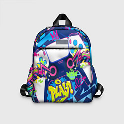 Детский рюкзак Абстрактное граффити с приставкой, цвет: 3D-принт