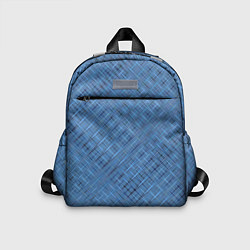Детский рюкзак Тёмно-голубой текстурированный, цвет: 3D-принт