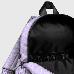 Детский рюкзак Светлый сиреневый однотонный текстурированный, цвет: 3D-принт — фото 2