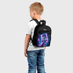 Детский рюкзак Bart Simpson cyber ninja - neon glow, цвет: 3D-принт — фото 2
