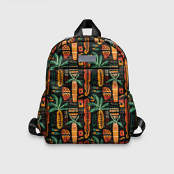 Детский рюкзак Африканские узоры ананас, цвет: 3D-принт