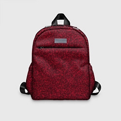 Детский рюкзак Текстурированный красно-чёрный, цвет: 3D-принт