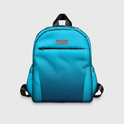 Детский рюкзак Яркий голубой с синим градиент комбинированный кро, цвет: 3D-принт