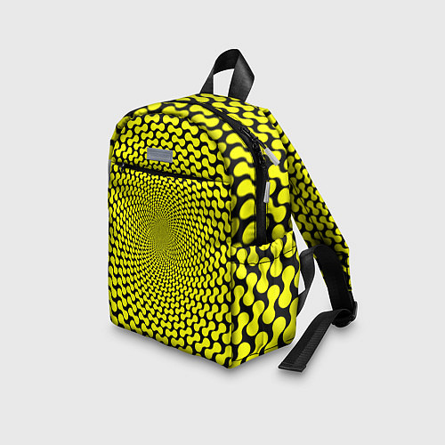 Детский рюкзак Ядовитая геометрическая иллюзия / 3D-принт – фото 3