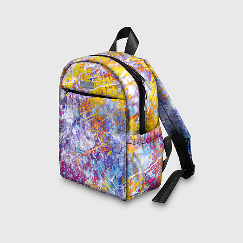 Детский рюкзак Абстракция - colorful madness / 3D-принт – фото 3