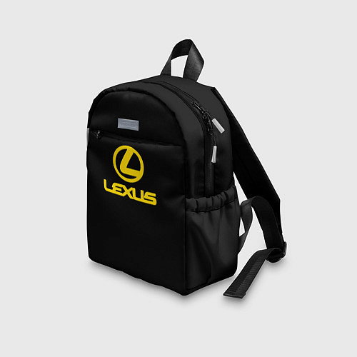 Детский рюкзак Lexus yellow logo / 3D-принт – фото 3