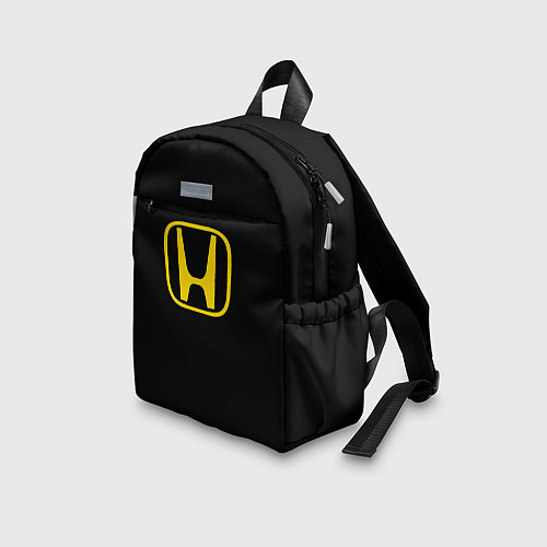 Детский рюкзак Honda yellow / 3D-принт – фото 3