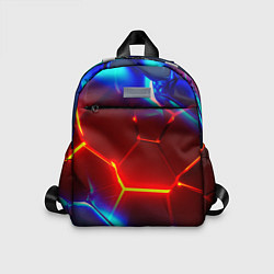Детский рюкзак Красные плиты с ярким светом, цвет: 3D-принт