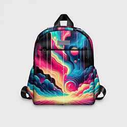 Детский рюкзак Neon space fantasy - ai art, цвет: 3D-принт