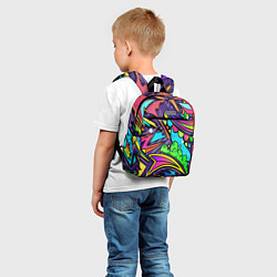 Детский рюкзак Яркое граффити, цвет: 3D-принт — фото 2