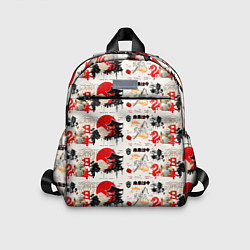 Детский рюкзак Японские символы и элементы культуры