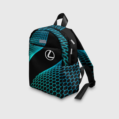 Детский рюкзак Lexus electro hexagon / 3D-принт – фото 3