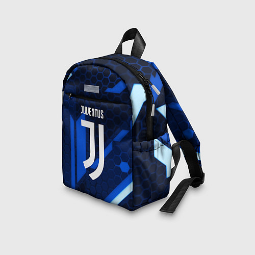 Детский рюкзак Juventus sport geometry steel / 3D-принт – фото 3