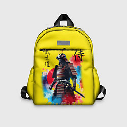 Детский рюкзак Японский самурай - акварель Япония, цвет: 3D-принт