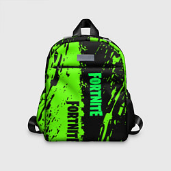 Детский рюкзак Fortnite зёленая краска логотипы