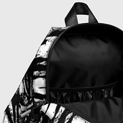 Детский рюкзак Чёрно-белая абстракция: нейросеть, цвет: 3D-принт — фото 2