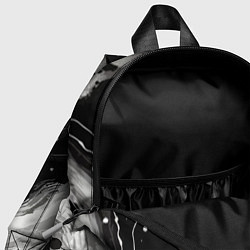 Детский рюкзак Чёрно-белая абстракция - кляксы, цвет: 3D-принт — фото 2