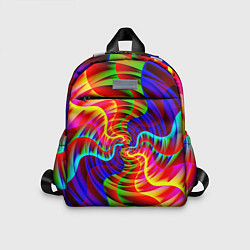 Детский рюкзак Абстрактные волнистые линии, цвет: 3D-принт
