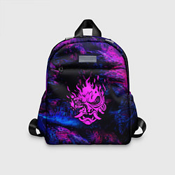 Детский рюкзак Cyberpunk неоновые краски, цвет: 3D-принт