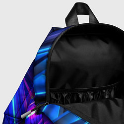 Детский рюкзак Яркие неоновые геометрические линии, цвет: 3D-принт — фото 2