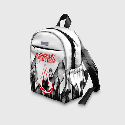 Детский рюкзак Assassins Creed огненное лого гейм / 3D-принт – фото 3