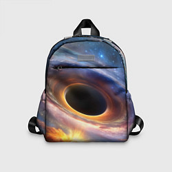 Детский рюкзак Чёрная дыра поглощает вселенную, цвет: 3D-принт