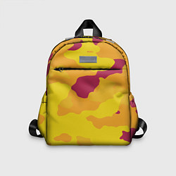 Детский рюкзак Камуфляж золото текстура, цвет: 3D-принт