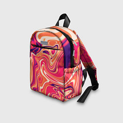 Детский рюкзак Абстракция кислотно мраморный фон, цвет: 3D-принт — фото 2
