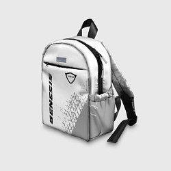 Детский рюкзак Genesis speed на светлом фоне со следами шин верти, цвет: 3D-принт — фото 2
