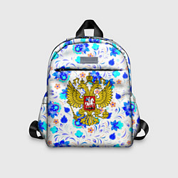 Детский рюкзак Герб РФ гжель