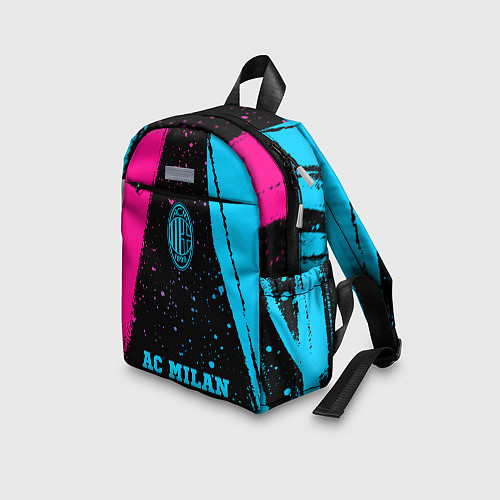 Детский рюкзак AC Milan - neon gradient по-центру / 3D-принт – фото 3