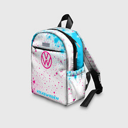 Детский рюкзак Volkswagen neon gradient style по-центру, цвет: 3D-принт — фото 2