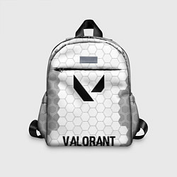 Детский рюкзак Valorant glitch на светлом фоне по-центру, цвет: 3D-принт
