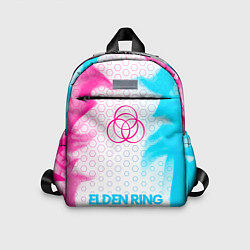 Детский рюкзак Elden Ring neon gradient style по-центру, цвет: 3D-принт