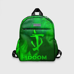 Детский рюкзак Doom - green gradient, цвет: 3D-принт