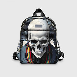 Детский рюкзак Cool cyber skull - ai art fantasy, цвет: 3D-принт