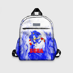 Детский рюкзак Sonic flame blue, цвет: 3D-принт