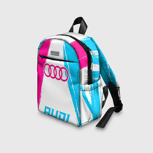 Детский рюкзак Audi neon gradient style по-центру / 3D-принт – фото 3