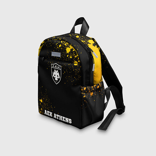 Детский рюкзак AEK Athens - gold gradient по-центру / 3D-принт – фото 3