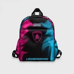 Детский рюкзак Lamborghini - neon gradient по-центру, цвет: 3D-принт