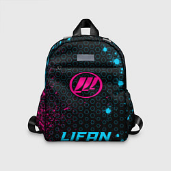 Детский рюкзак Lifan - neon gradient по-центру, цвет: 3D-принт