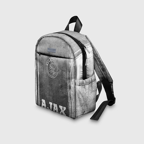 Детский рюкзак Ajax - grey gradient по-центру / 3D-принт – фото 3