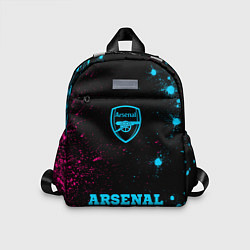 Детский рюкзак Arsenal - neon gradient по-центру, цвет: 3D-принт
