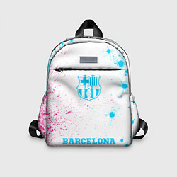 Детский рюкзак Barcelona neon gradient style по-центру, цвет: 3D-принт